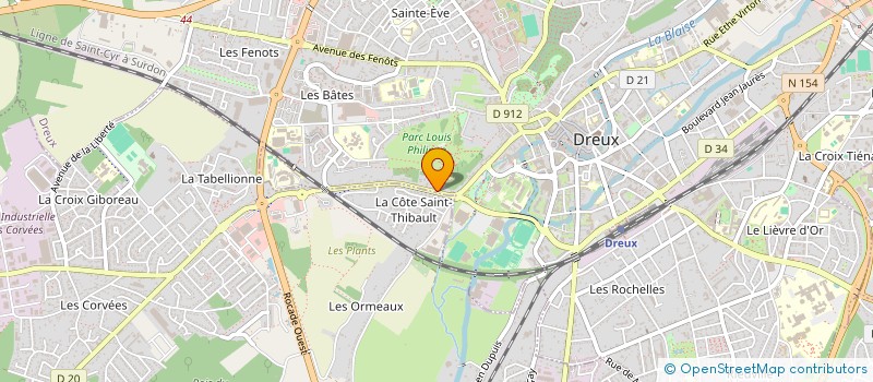 localisation de l'entreprise MONSIEUR YVON OCCILIEN à DREUX