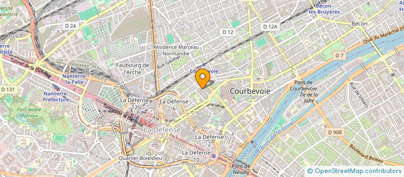 localisation de l'entreprise MONSIEUR YVON OFFRET à COURBEVOIE