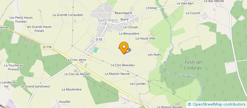 localisation de l'entreprise MONSIEUR YVON PELAINE  SAINT-RIEUL