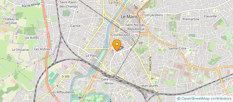 localisation de l'entreprise MONSIEUR YVON PELET  LE MANS