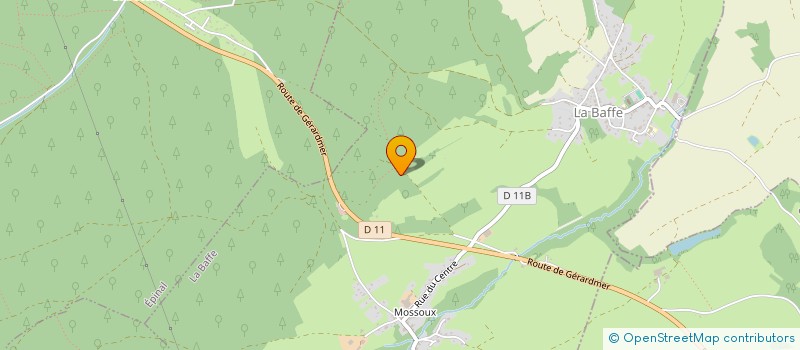 localisation de l'entreprise MONSIEUR YVON PETITDEMENGE  LA BAFFE