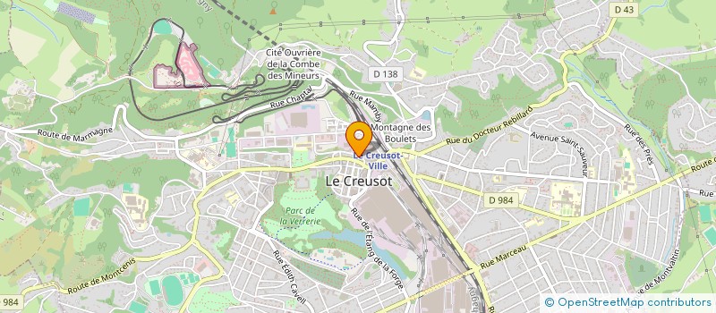 localisation de l'entreprise MONSIEUR YVON PIERROT  LE CREUSOT