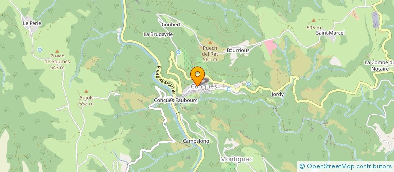 localisation de l'entreprise MONSIEUR YVON PINSON à CONQUES-EN-ROUERGUE