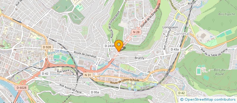 localisation de l'entreprise MONSIEUR YVON PREVOT  DARNETAL