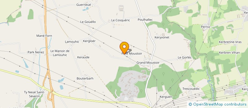 localisation de l'entreprise MONSIEUR YVON PRIGENT  CAUDAN