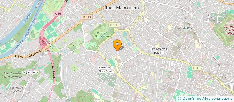 localisation de l'entreprise MONSIEUR YVON RAAK à RUEIL-MALMAISON