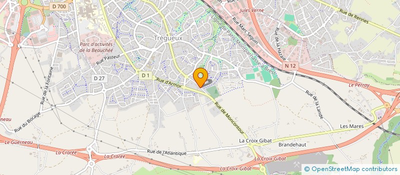 localisation de l'entreprise MONSIEUR YVON RANO  TREGUEUX