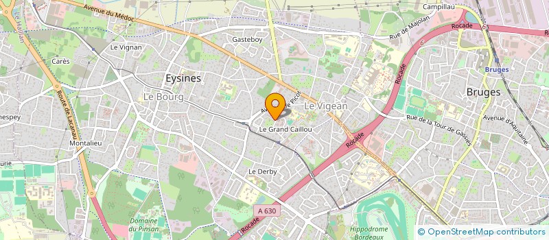 localisation de l'entreprise MONSIEUR YVON REYNE  EYSINES