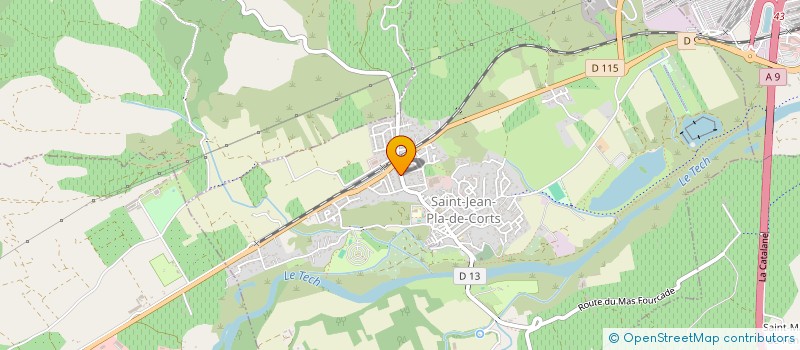 localisation de l'entreprise MONSIEUR YVON RIFFAUT  SAINT-JEAN-PLA-DE-CORTS