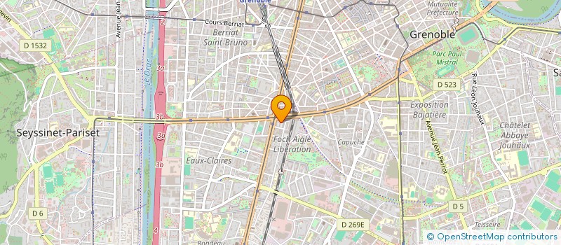 localisation de l'entreprise MONSIEUR YVON ROCHER  GRENOBLE