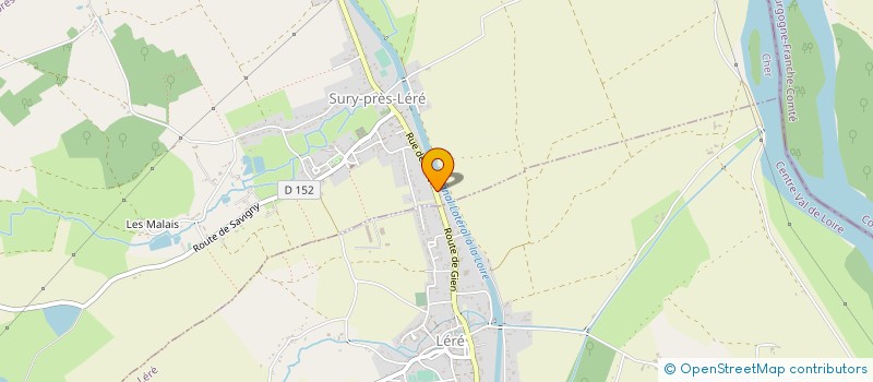 localisation de l'entreprise MONSIEUR YVON ROY  SURY-PRES-LERE