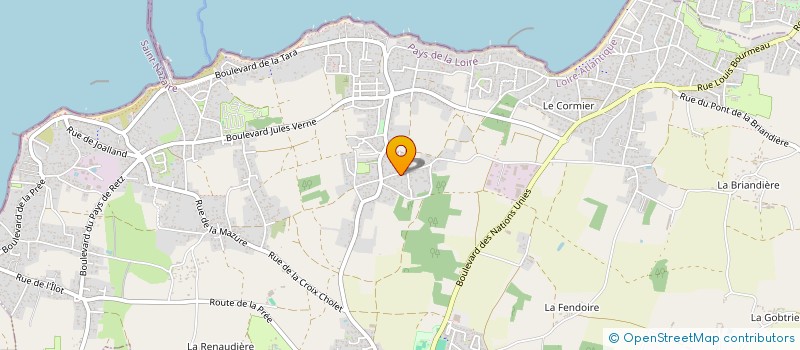localisation de l'entreprise MONSIEUR YVON SANDRIN à LA PLAINE-SUR-MER