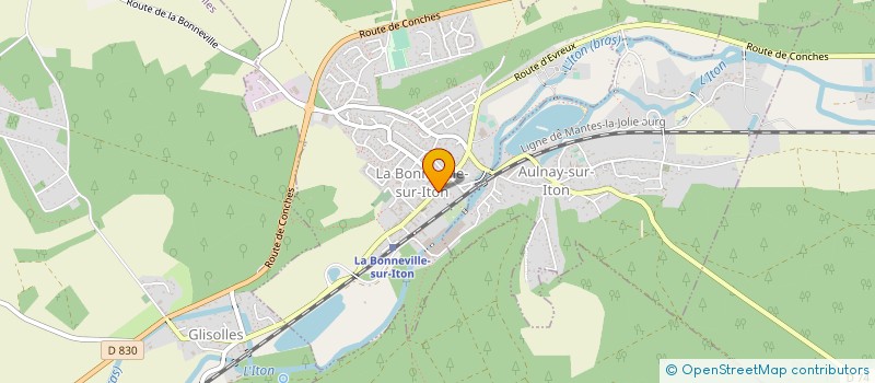 localisation de l'entreprise MONSIEUR YVON SARMIENTO  LA BONNEVILLE-SUR-ITON