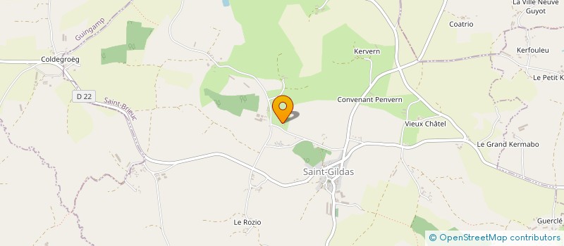 localisation de l'entreprise MONSIEUR YVON SERANDOUR  SAINT-GILDAS