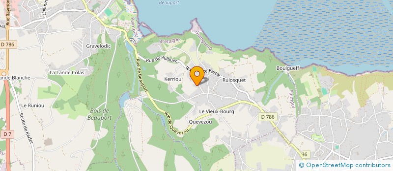 localisation de l'entreprise MONSIEUR YVON SIMON à PAIMPOL