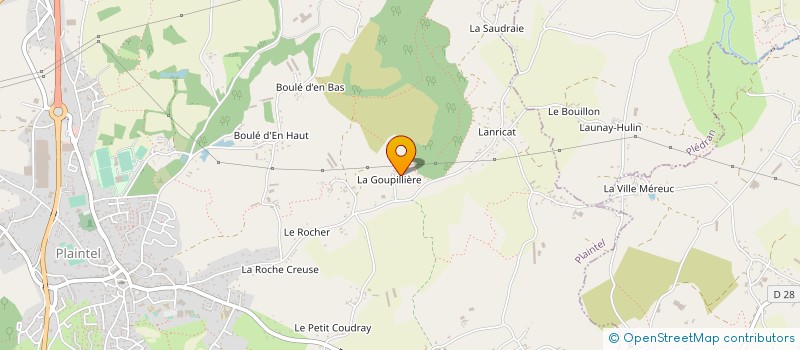 localisation de l'entreprise MONSIEUR YVON TANO à PLAINTEL