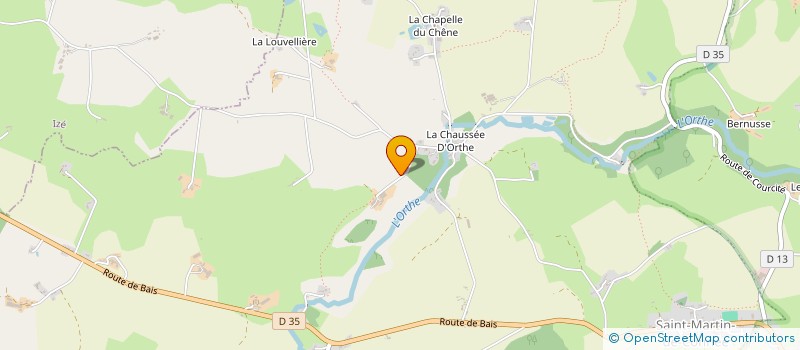 localisation de l'entreprise MONSIEUR YVON THULARD  VIMARTIN-SUR-ORTHE