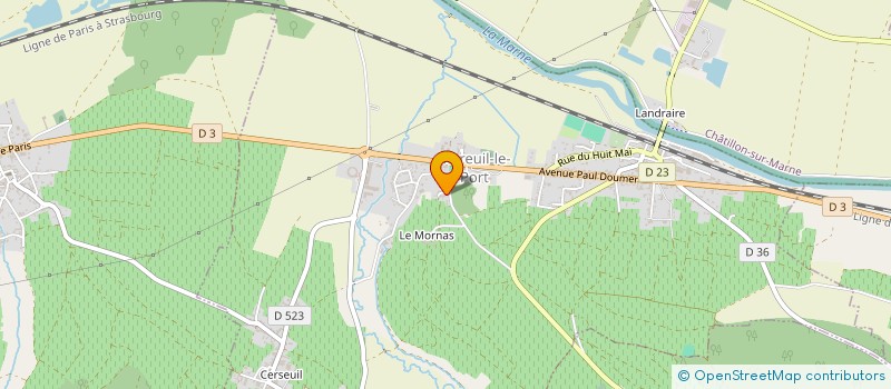 localisation de l'entreprise MONSIEUR YVON TOURNANT  MAREUIL-LE-PORT