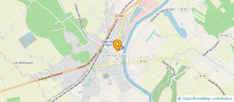 localisation de l'entreprise MONSIEUR YVON VIATGE à LISLE-SUR-TARN
