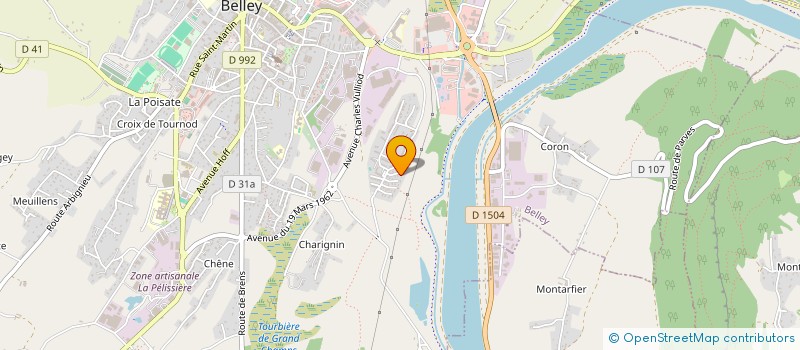 localisation de l'entreprise MONSIEUR YVON VITTET  BELLEY