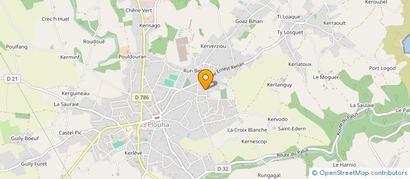 localisation de l'entreprise MONSIEUR YVON ZANN  PLOUHA