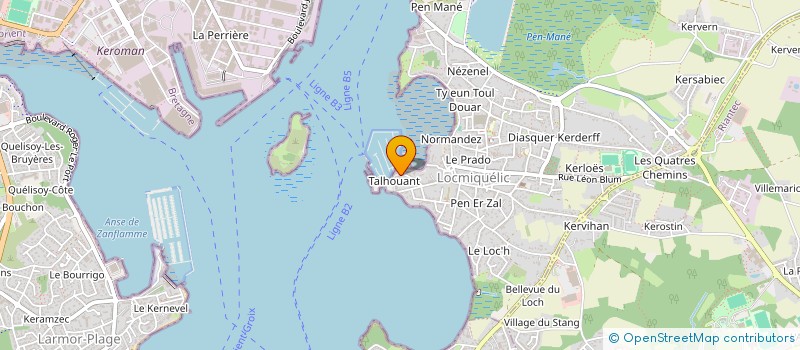 localisation de l'entreprise MONSIEUR YVONICK MODICUM  LOCMIQUELIC