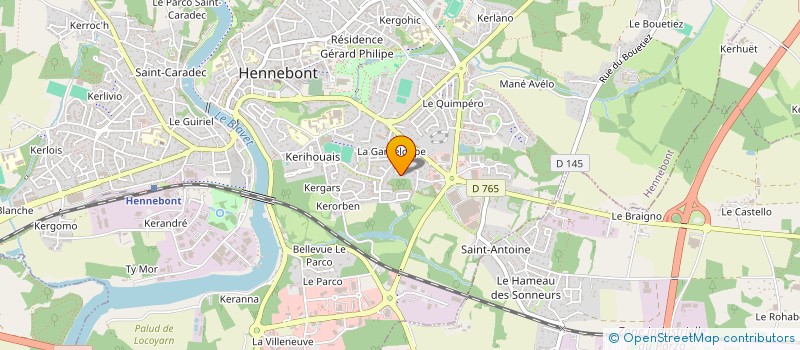 localisation de l'entreprise MONSIEUR YVONICK NEUMAGER  HENNEBONT