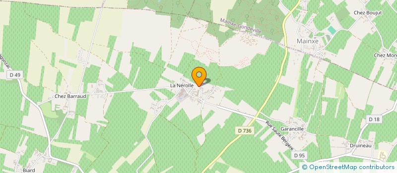 localisation de l'entreprise MONSIEUR YVONNE CARTIER  SEGONZAC