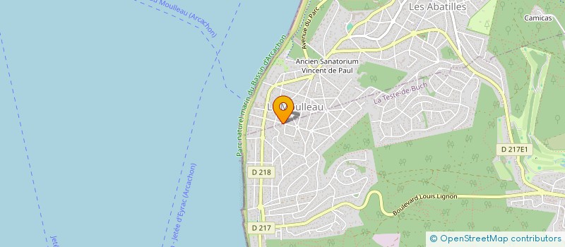 localisation de l'entreprise MONSIEUR YVONNE GUERIN  LA TESTE-DE-BUCH