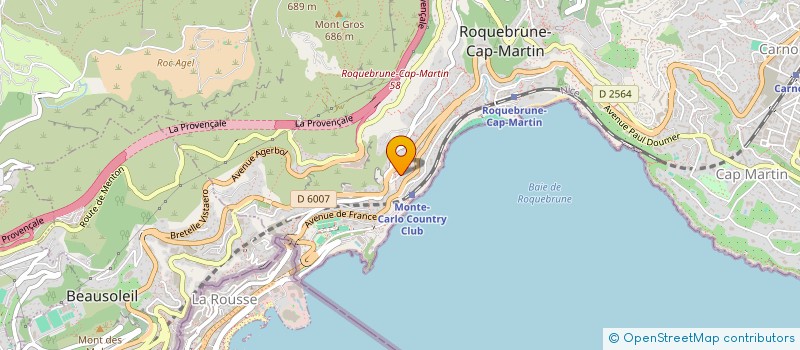 localisation de l'entreprise MONSIEUR YVONNE RAIMONDI à ROQUEBRUNE-CAP-MARTIN