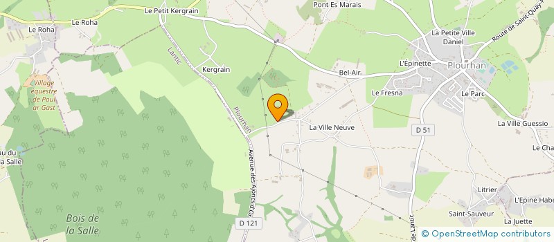 localisation de l'entreprise MONSIEUR YVONNICK AUFFRAY à PLOURHAN