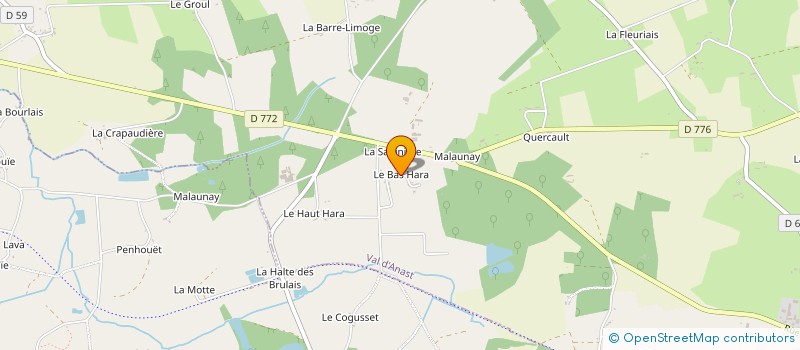 localisation de l'entreprise MONSIEUR YVONNICK COTTAIS  VAL D'ANAST