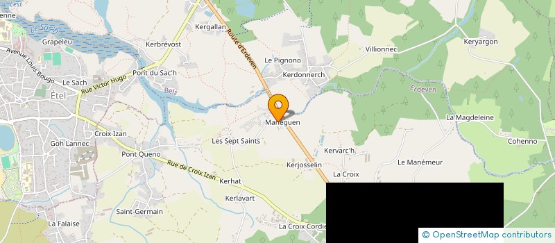 localisation de l'entreprise MONSIEUR YVONNICK GUHEL  ERDEVEN