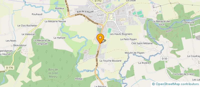 localisation de l'entreprise MONSIEUR YVONNICK JOUBERT à GUER