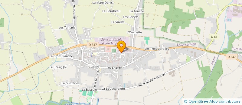 localisation de l'entreprise MONSIEUR YVONNICK LAMIRAULT à ANGERS