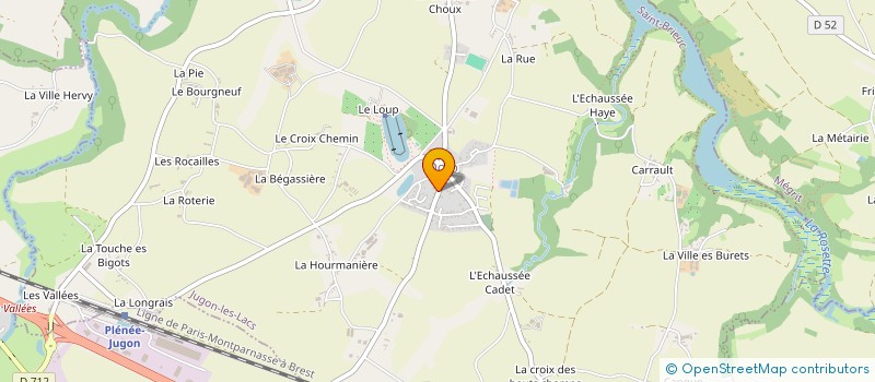 localisation de l'entreprise MONSIEUR YVONNICK LE COLLINET  JUGON-LES-LACS