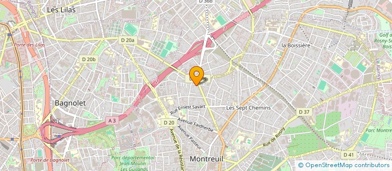 localisation de l'entreprise MONSIEUR YVONNICK LE FUSTEC à MONTREUIL