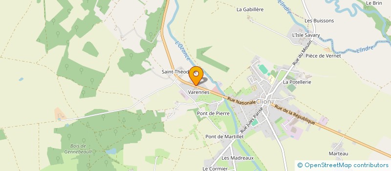 localisation de l'entreprise MONSIEUR YVONNICK LOQUET à CLION