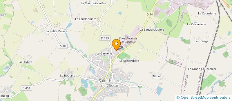 localisation de l'entreprise MONSIEUR YVONNICK MORISSEAU à SAINT-HILAIRE-DE-CLISSON