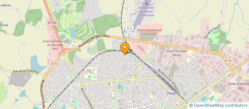 localisation de l'entreprise MONSIEUR YVONNICK PRIOU à CHOLET
