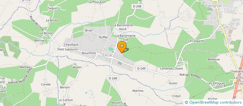 localisation de l'entreprise MONSIEUR YVRI DELIEGE  CEZAC