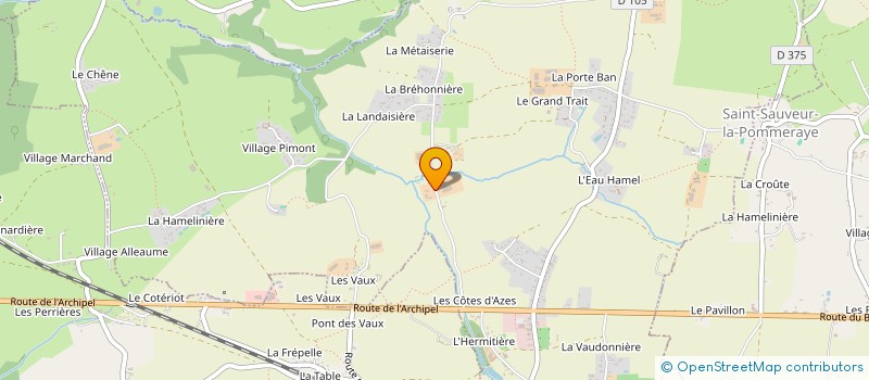 localisation de l'entreprise MONSIEUR YVRIC THOMAS  SAINT-JEAN-DES-CHAMPS