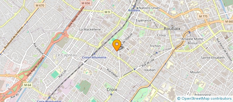 localisation de l'entreprise MONSIEUR ZABI ULLAH  ROUBAIX