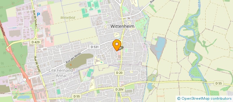 localisation de l'entreprise MONSIEUR ZABIHULLAH HASSAN ZADA  WITTENHEIM