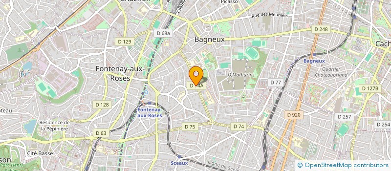 localisation de l'entreprise MONSIEUR ZABIHULLAH NAZARI à FONTENAY-AUX-ROSES