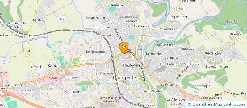 localisation de l'entreprise MONSIEUR ZABIHULLAH RODWAL  QUIMPERLE