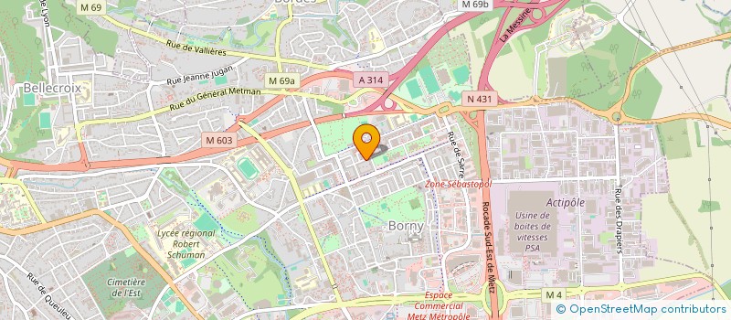 localisation de l'entreprise MONSIEUR ZABIHULLAH TANAI  METZ