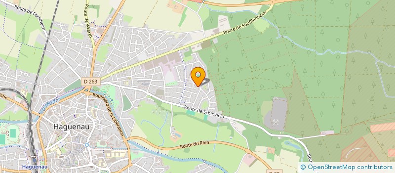 localisation de l'entreprise MONSIEUR ZABIULLAH BASHIRI  HAGUENAU