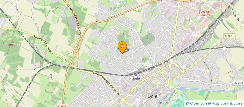 localisation de l'entreprise MONSIEUR ZABIULLAH REZAIE à DOLE