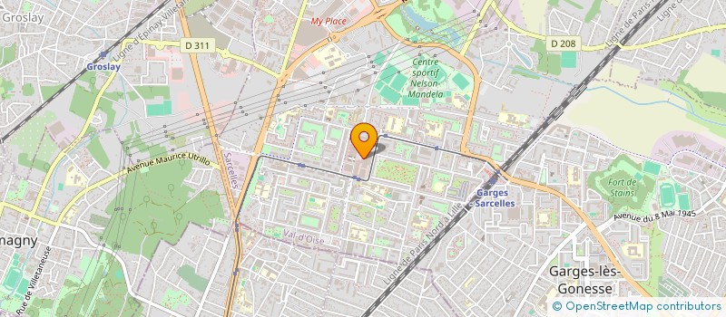 localisation de l'entreprise MONSIEUR ZABIULLAH SAFAI  SARCELLES